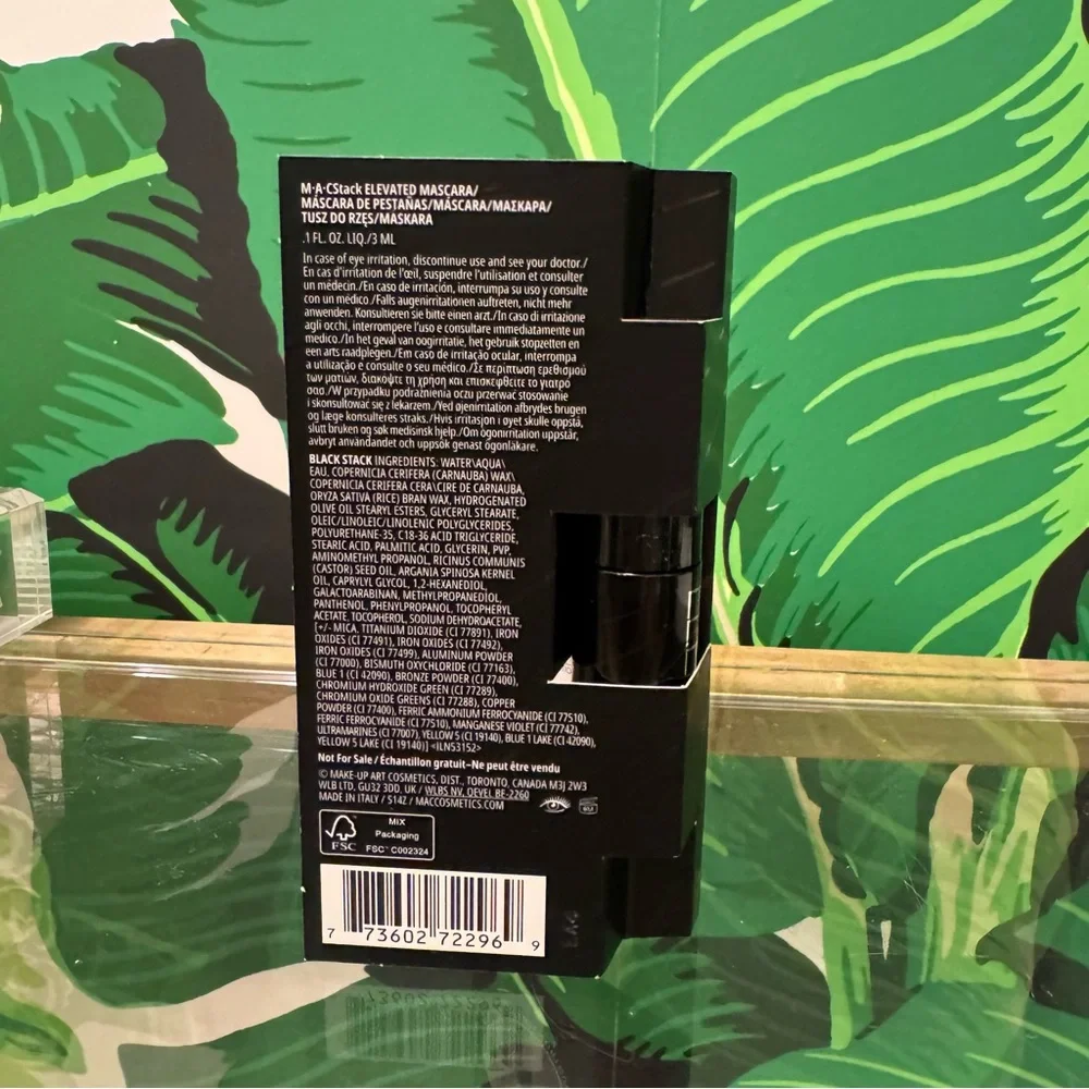 NWT MAC Stack Elevated Mascara Black Mini 3ml